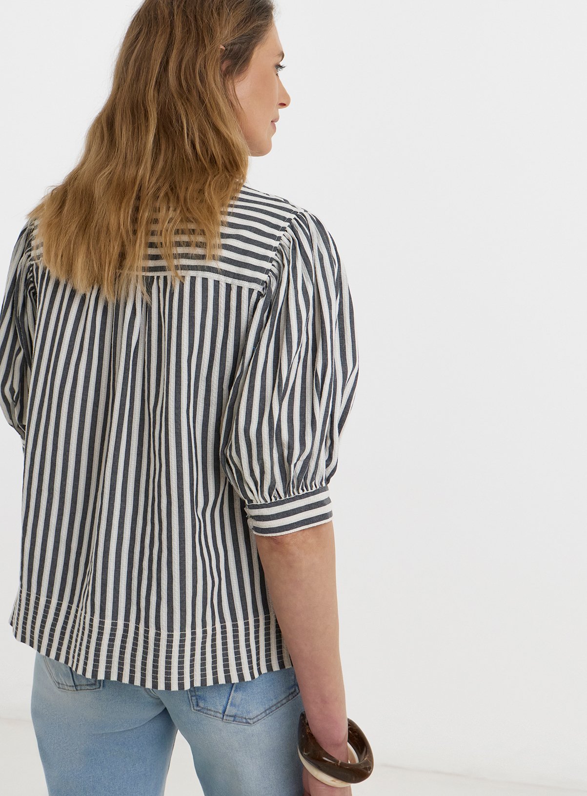 JD WILLIAMS Stripe Short Sleeve Tunic 30 - Image 2 thumbnail
